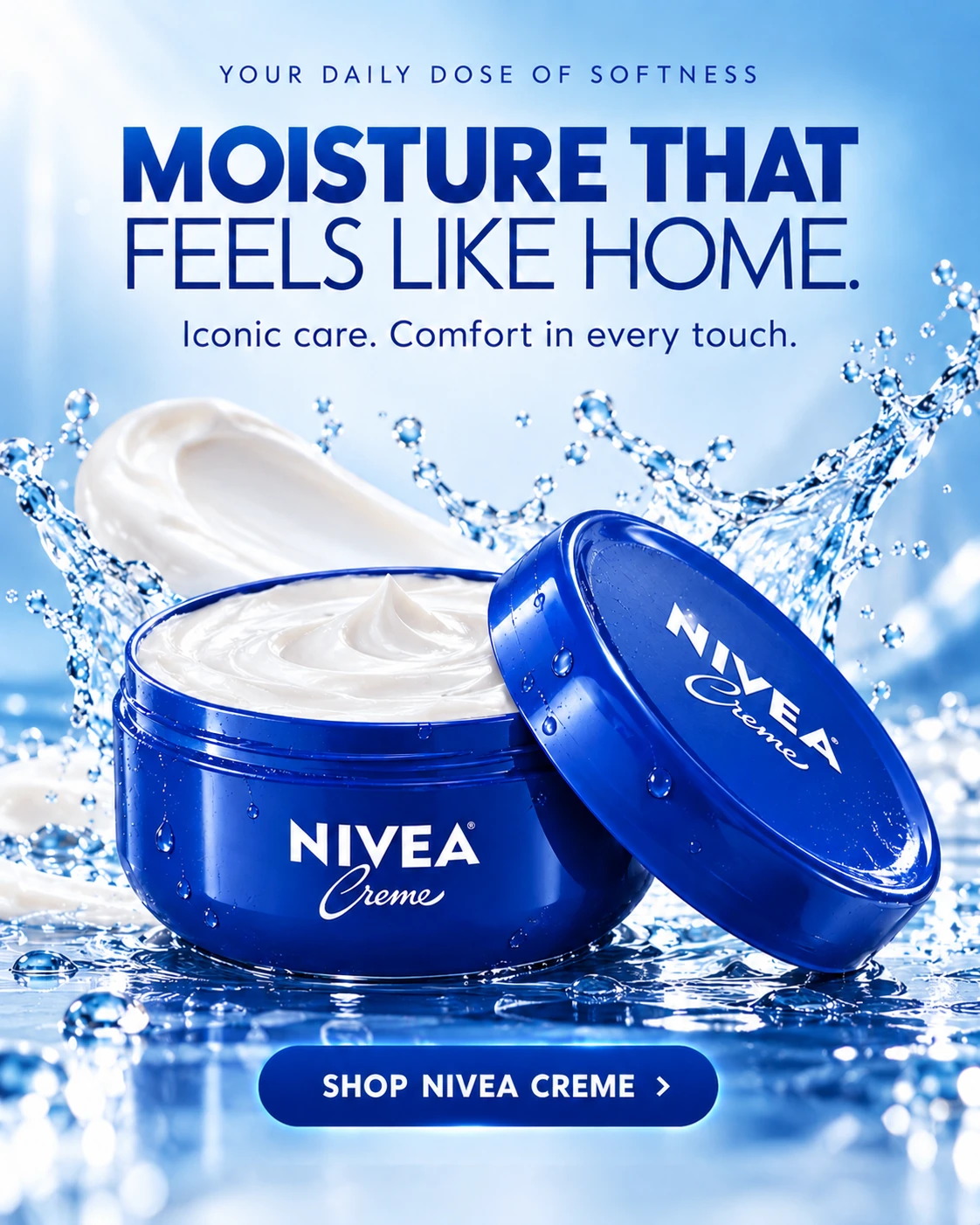 NIVEA Creme Moisture That Feels Like Home premium advertising creative sample